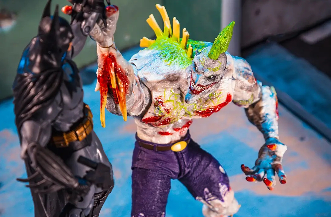 Batman: Arkham Asylum's Titan Joker Is Transforming Into A McFarlane Toys Action Figure