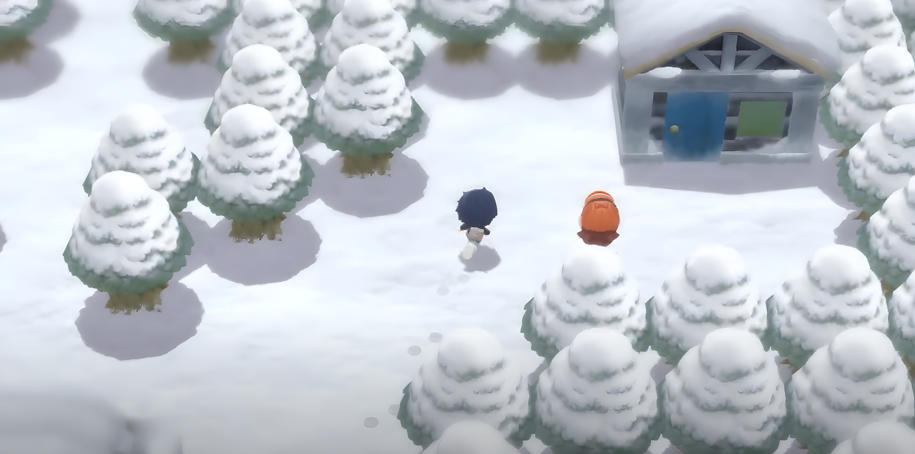 Pokémon Brilliant Diamond and Shining Pearl Snowpoint City Easter egg
