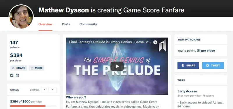 The New Vid Economy: Making A Living From Crowdfunded Game Analysis
