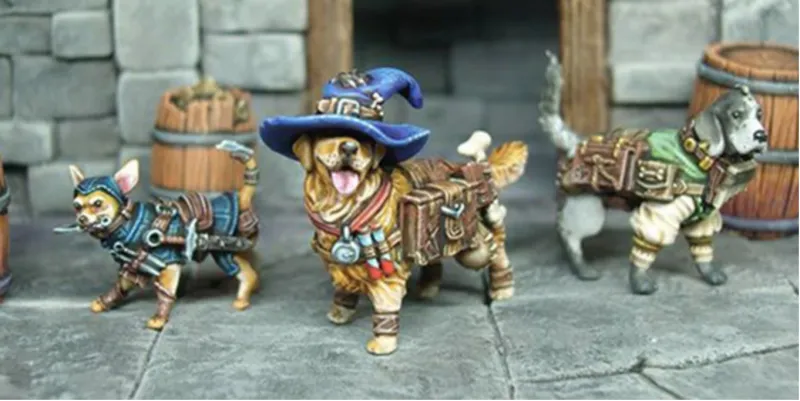 Kickstarter That Makes Cute Dog Miniatures For Your D&D Games Blows Past Goal