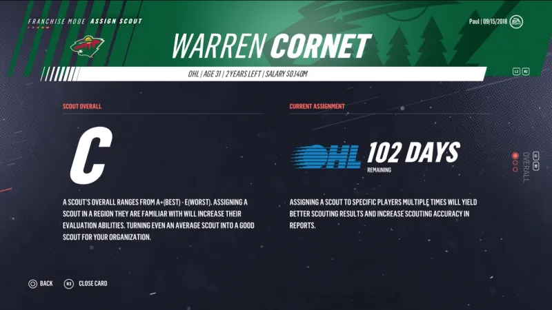NHL 19 Franchise Mode Interview: Learn The Nitty Gritty Details About The New Scouting System