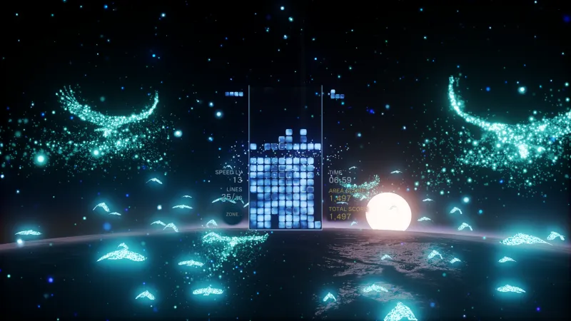 (Enhance Responds) Tetris Effect On The Epic Games Store Requires SteamVR For VR Play