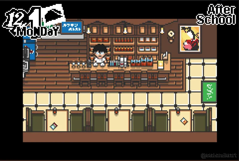 Artist Reimagines Persona 5 As Gameboy Advance Game