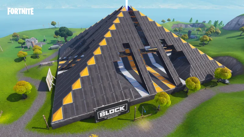 Omega Pyramid - a player creation featured in Fortnite Battle Royale