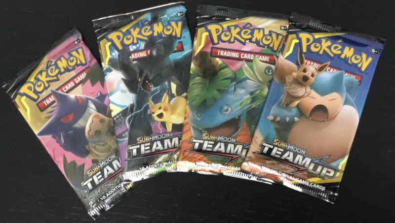The Coolest Pokémon Sun And Moon – Team Up Cards We Pulled From Booster Packs