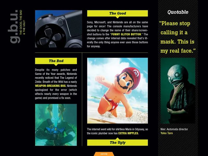 Game Infarcer 2018 Edition: Luigi Odyssey, Xbox One F, Star Wars Battlefront III
