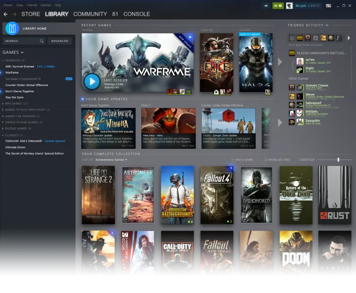 Valve Plans Steam Facelift With Library Redesign, New Events Page
