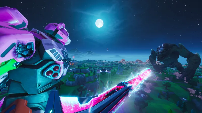 Fortnite Just Had A Kaiju-Versus-Mech Fight On Its Map