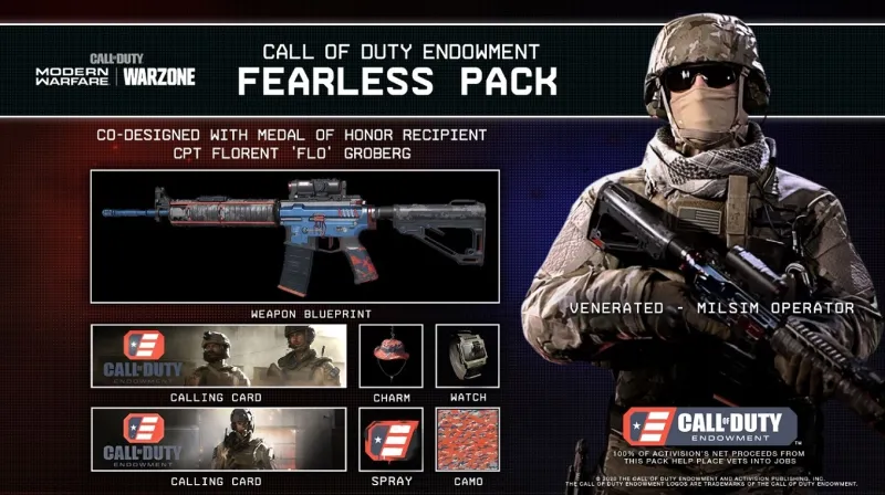 Support The Troops With The Call of Duty Endowment Fearless Pack