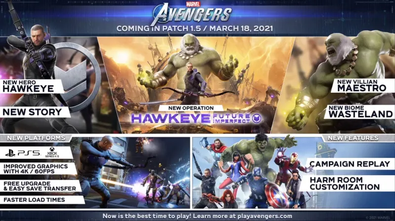 Marvel's Avengers Hawkeye Patch Adds Campaign Replay