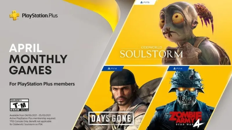 Free PS Plus April 2021 Games Revealed, Including Days Gone
