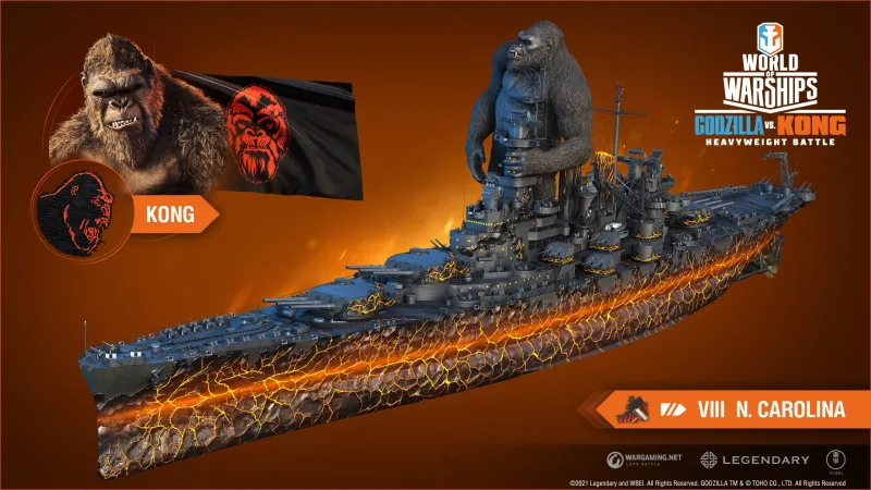 Godzilla vs. Kong Invades World Of Warships With New Update