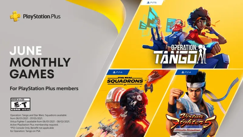 Free PS Plus June 2021 Free Games Revealed, Includes Star Wars: Squadrons