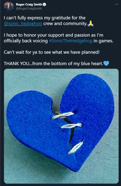 Longtime Sonic Voice Actor Returning To Role After Vacating Earlier This Year