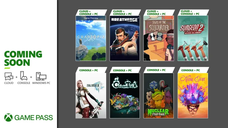 Xbox Game Pass Adds 8 New Games, Here's What's Arriving And Leaving