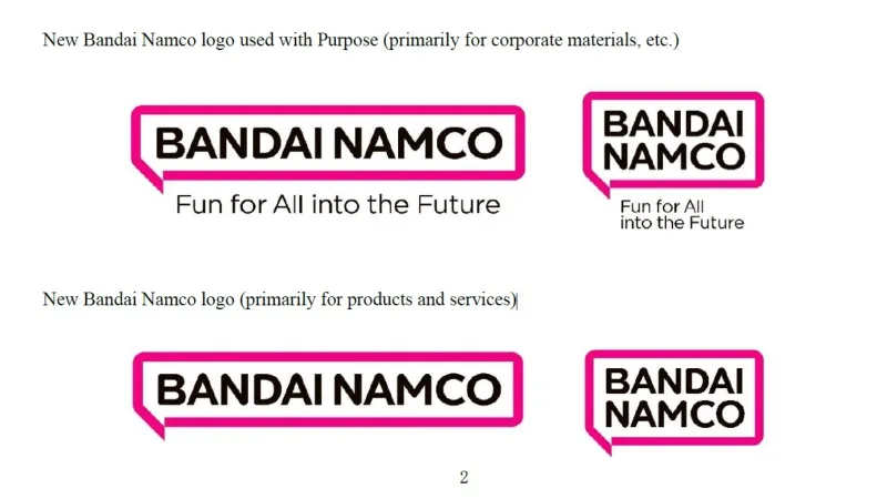 Bandai Namco Unveils New Corporate Logo