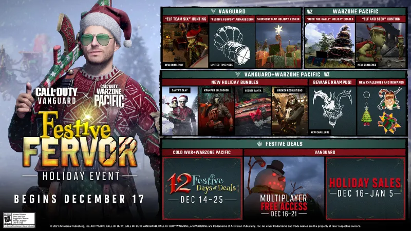 Call Of Duty: Festive Fervor Event Brings Krampus, Elves, And Holiday-Themed Items To Vanguard And Warzone