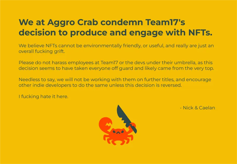 Team17 Announces, Then Cancels, Worms NFT Plans Due To Fan And Studio Pushback