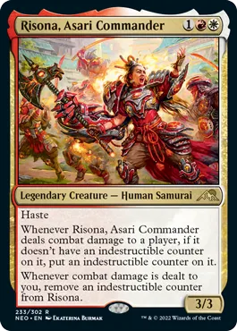 Risona, Asari Commander – Exclusive Magic: The Gathering Kamigawa: Neon Dynasty Preview Card