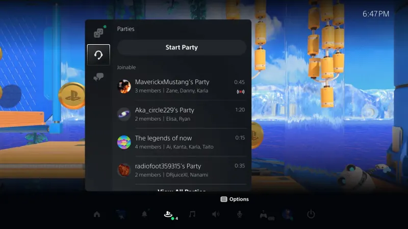 New PlayStation 5 Beta Adds Extra Party Chat Options, Game Base Enhancements, UI Changes, And More