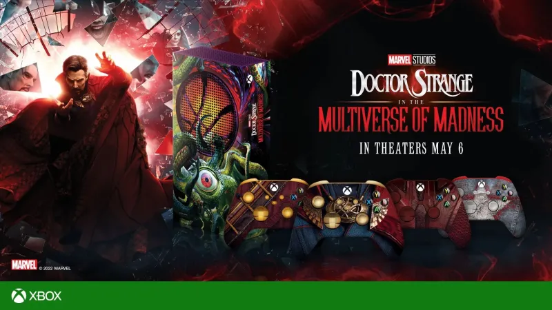 Microsoft Reveals Doctor Strange In The Multiverse Of Madness Custom Xbox Series S And Matching Controllers
