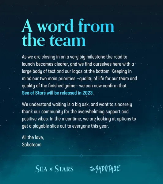 Sea Of Stars, The Retro RPG Prequel To The Messenger, Delayed To 2023