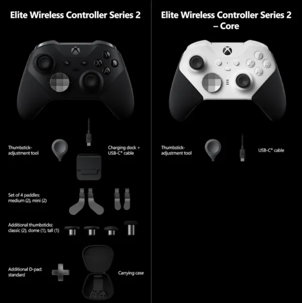 Microsoft Reveals Less Expensive Xbox Elite Series 2 'Core' Edition Controller