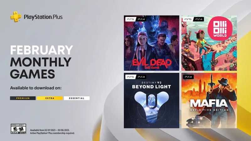 The February 2023 PlayStation Plus Lineup Includes Evil Dead: The Game, OlliOlli World, And More