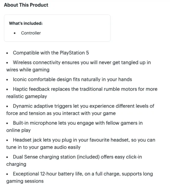 Retailer Listing Of A 'V2 DualSense' With 12-Hour Battery Life For PS5 Spotted Online