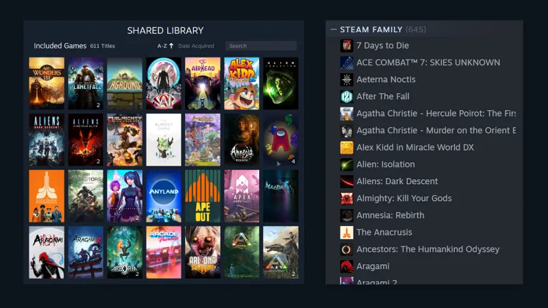 Valve Introduces New Steam Family Game Sharing Program