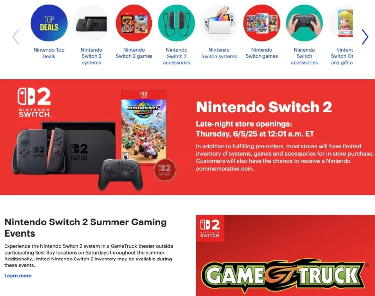 Here Are The Retailers Selling Nintendo Switch 2