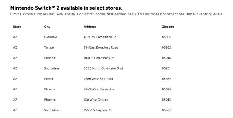 Here Are The Retailers Selling Nintendo Switch 2