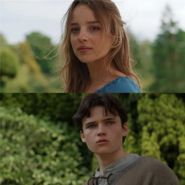 Bo Bragason as Zelda (top) and Benjamin Evan Ainsworth as Link