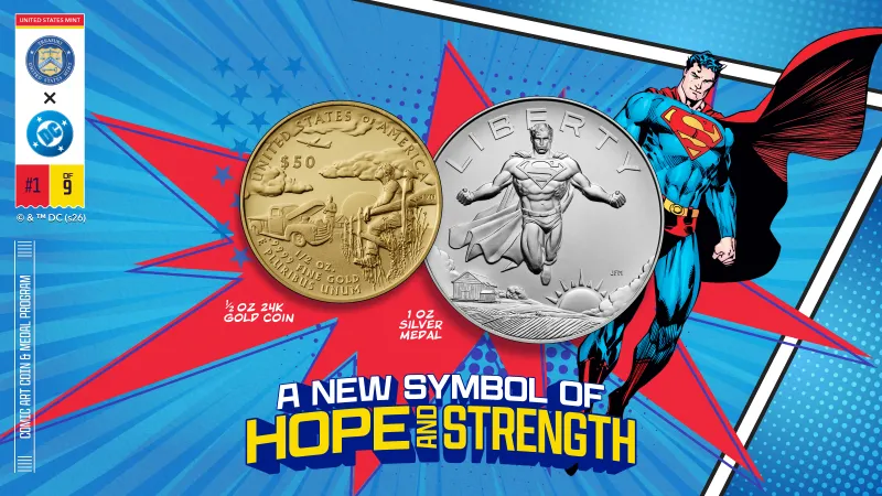 DC and the U.S. Mint’s Historic Partnership Celebrating Comic Art