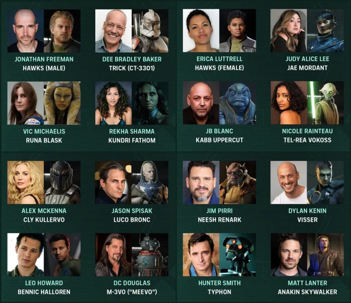 Star Wars Zero Company Cast Includes Actors From Clone Wars, Hades II, Resident Evil, And More