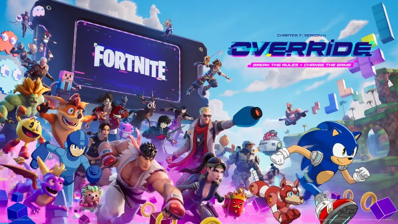 Fortnite's Upcoming Season Includes Crossovers With Iconic Games Like Sonic, Mega Man, Persona, and Kingdom Hearts