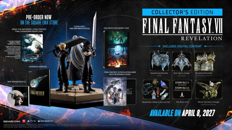 Final Fantasy VII Revelation Will Feature Two Story DLCs, One For Sephiroth And The Other For Vincent And The Turks