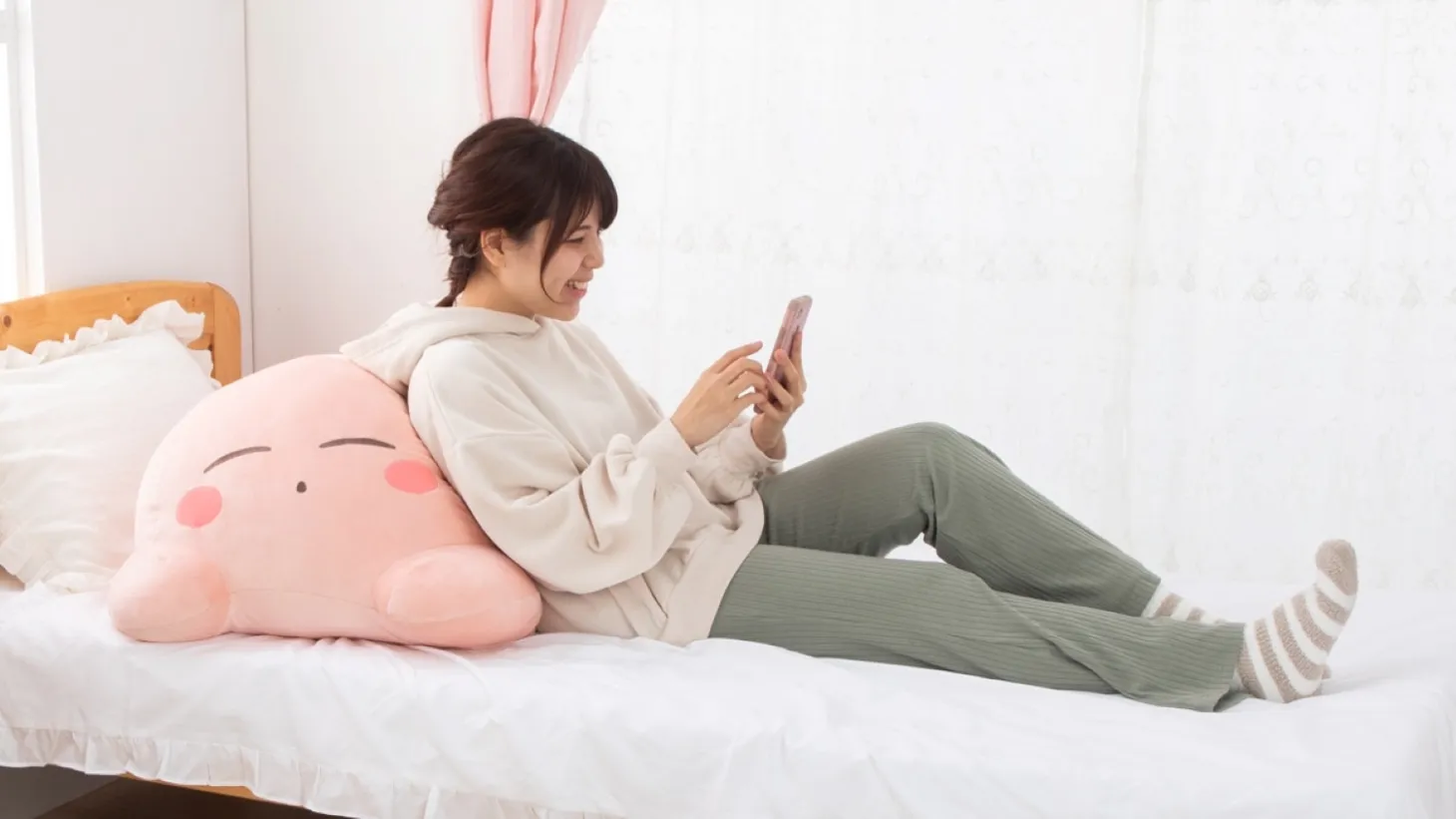 Chase Away Those Winter Blues With This Adorably Huge Kirby Plushie