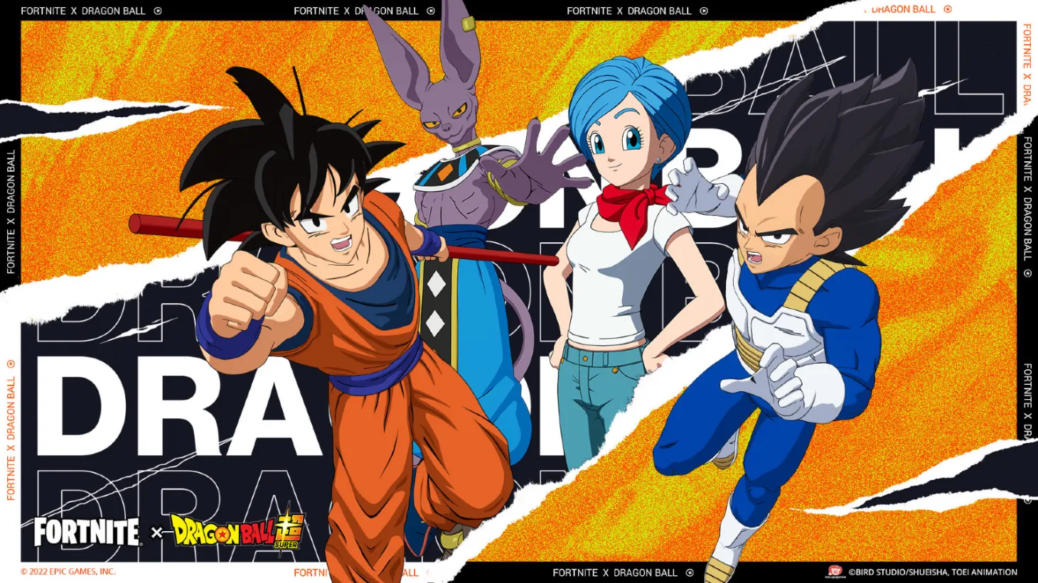 fortnite dragon ball z super superhero skins goku Vegeta piccolo gohan