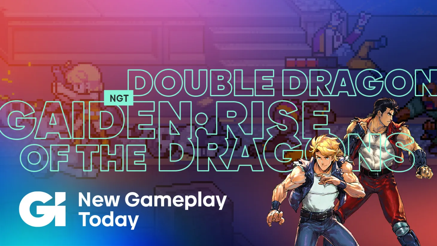 Double Dragons Gaiden Rise of the Dragons gameplay beat 'em up 