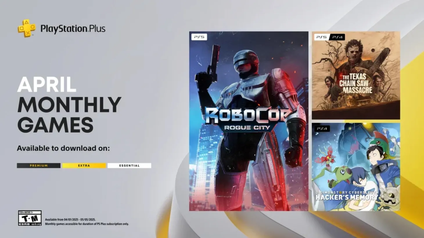 PS Plus Essentials Games April 2025