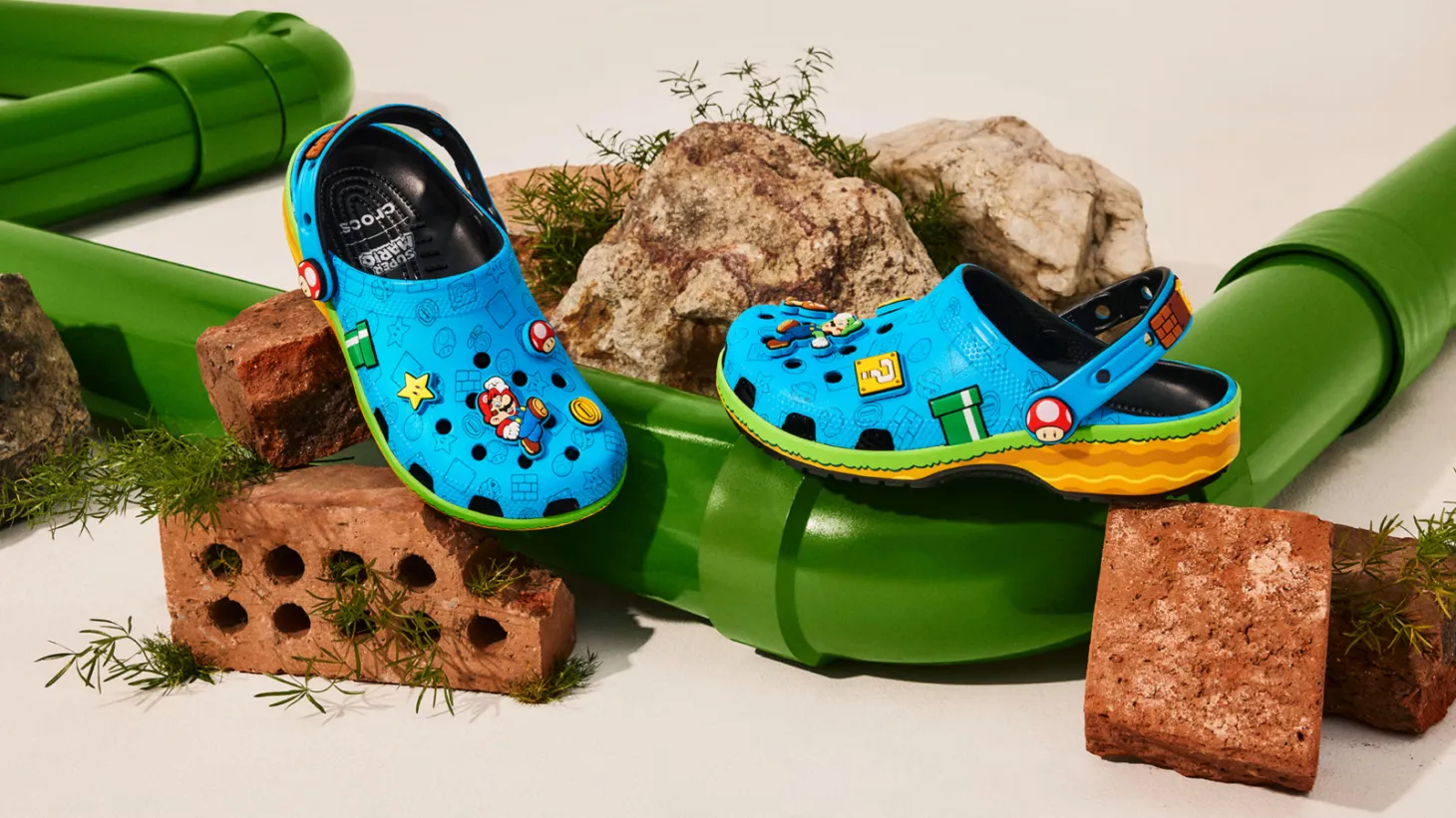Nintendo Crocs Line Jibbitz Mario Luigi Bowser Yoshi Peach July Release Date