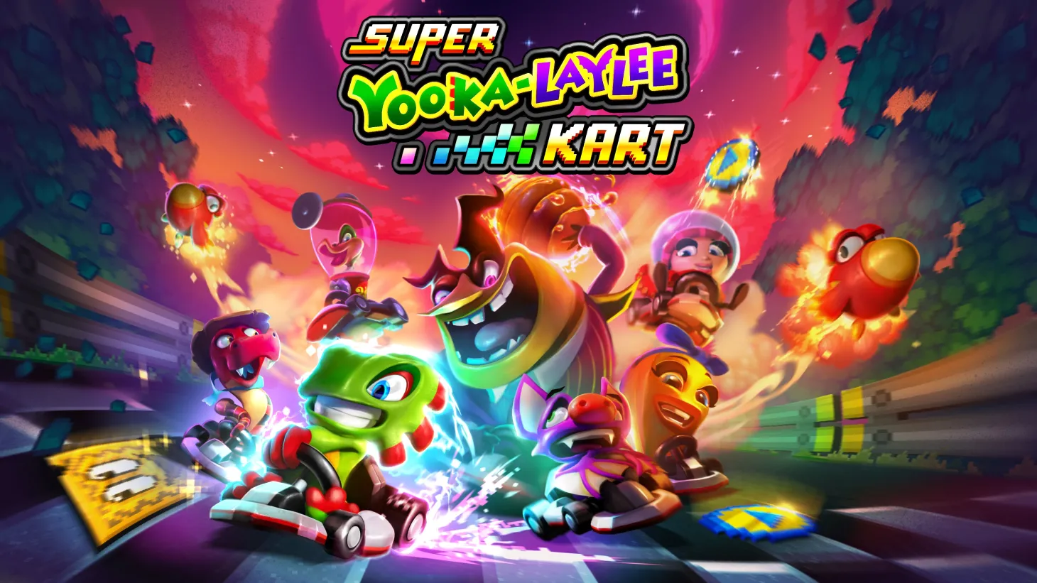 Super Yooka-Laylee Kart Playtonic Racer Pixel Throwback Gameplay Reveal Trailer