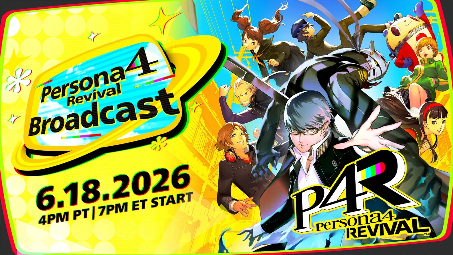 Atlus Announces Persona 4 Revival Broadcast To Air Next Week