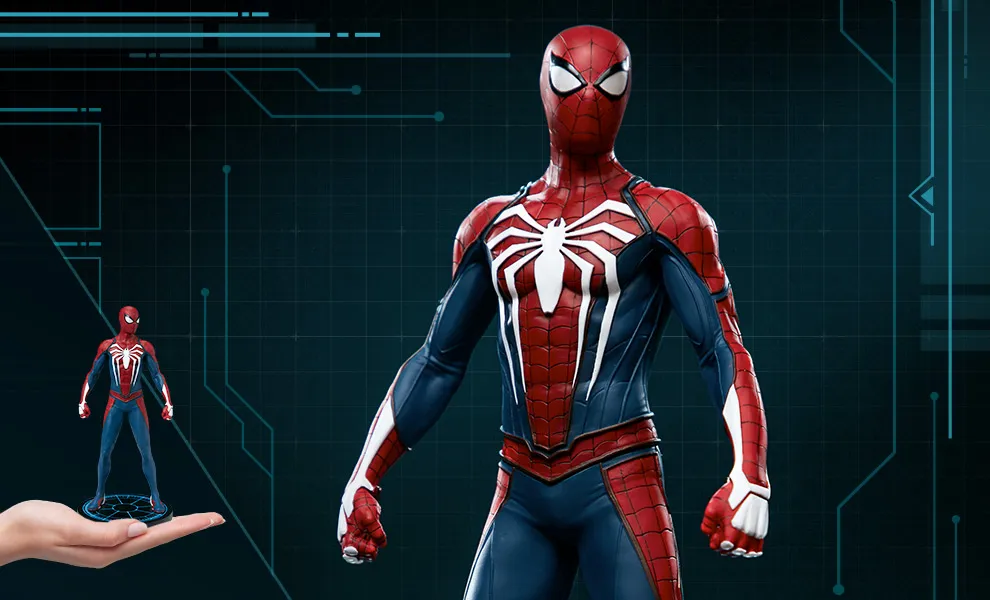 Smaller, Cheaper Advanced Suit Spider-Man Statue On The Way