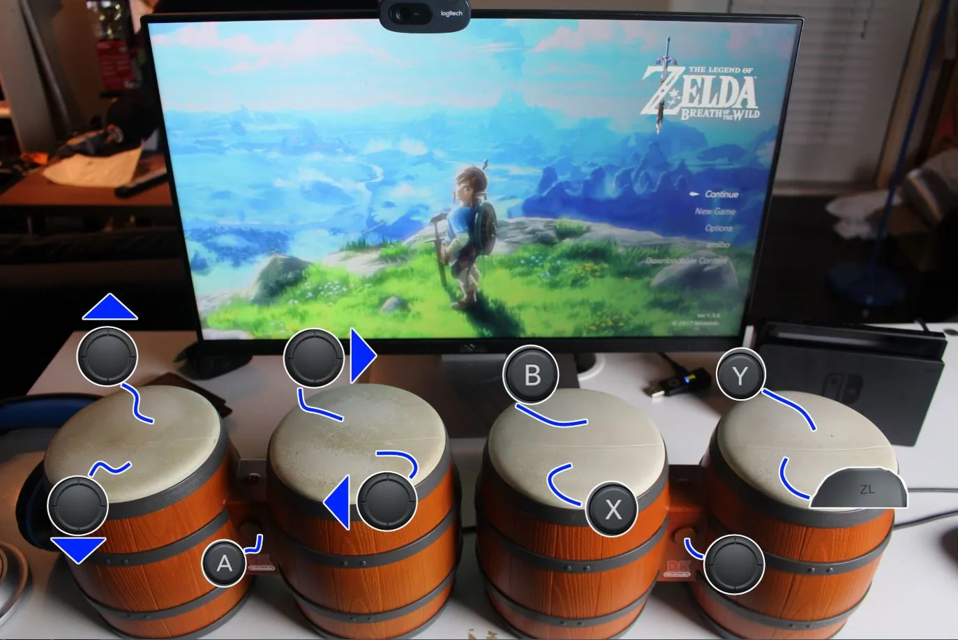 Hamilton's bongo instructions for Zelda