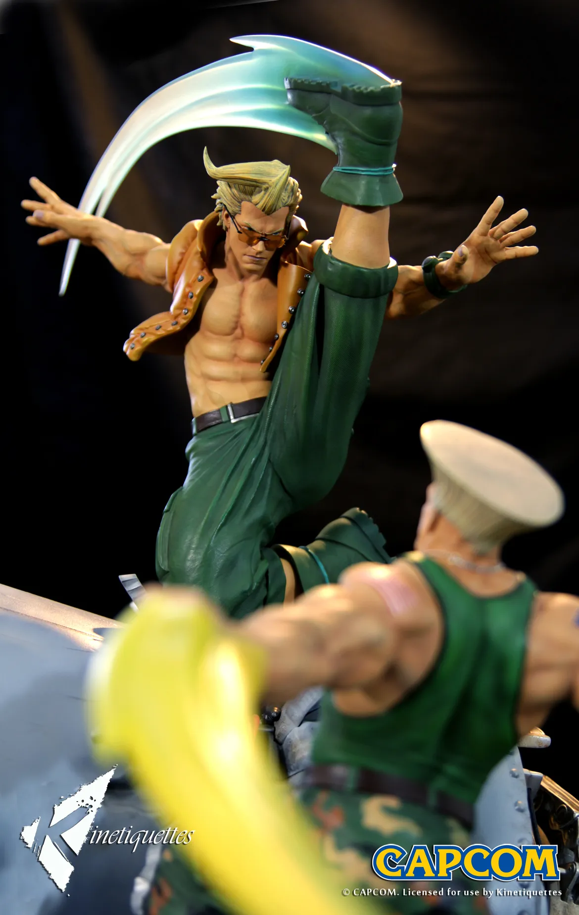 Awesome Guile Vs. Nash Street Fighter Diorama On The Way From Kinnetiquettes