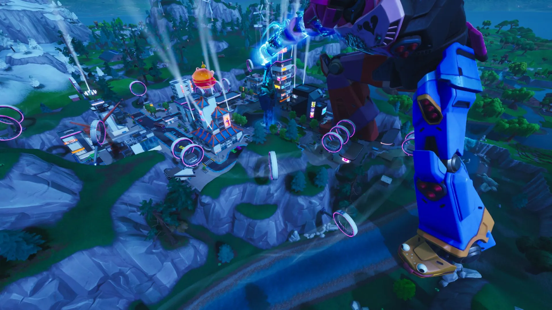 Fortnite Just Had A Kaiju-Versus-Mech Fight On Its Map