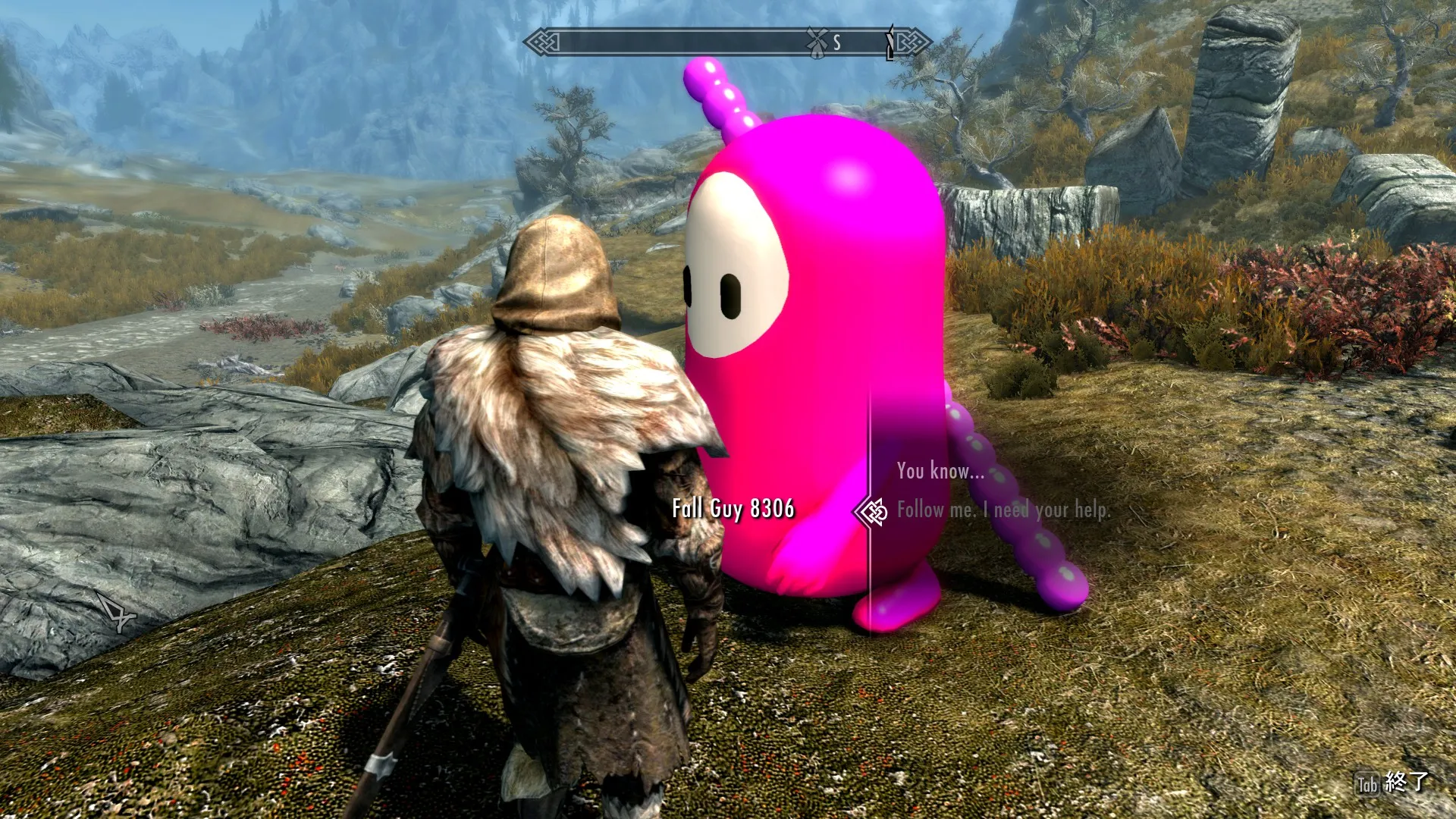 Jelly Beans Are Coming To Steal Your Sweet Rolls With This Fall Guys Skyrim Mod