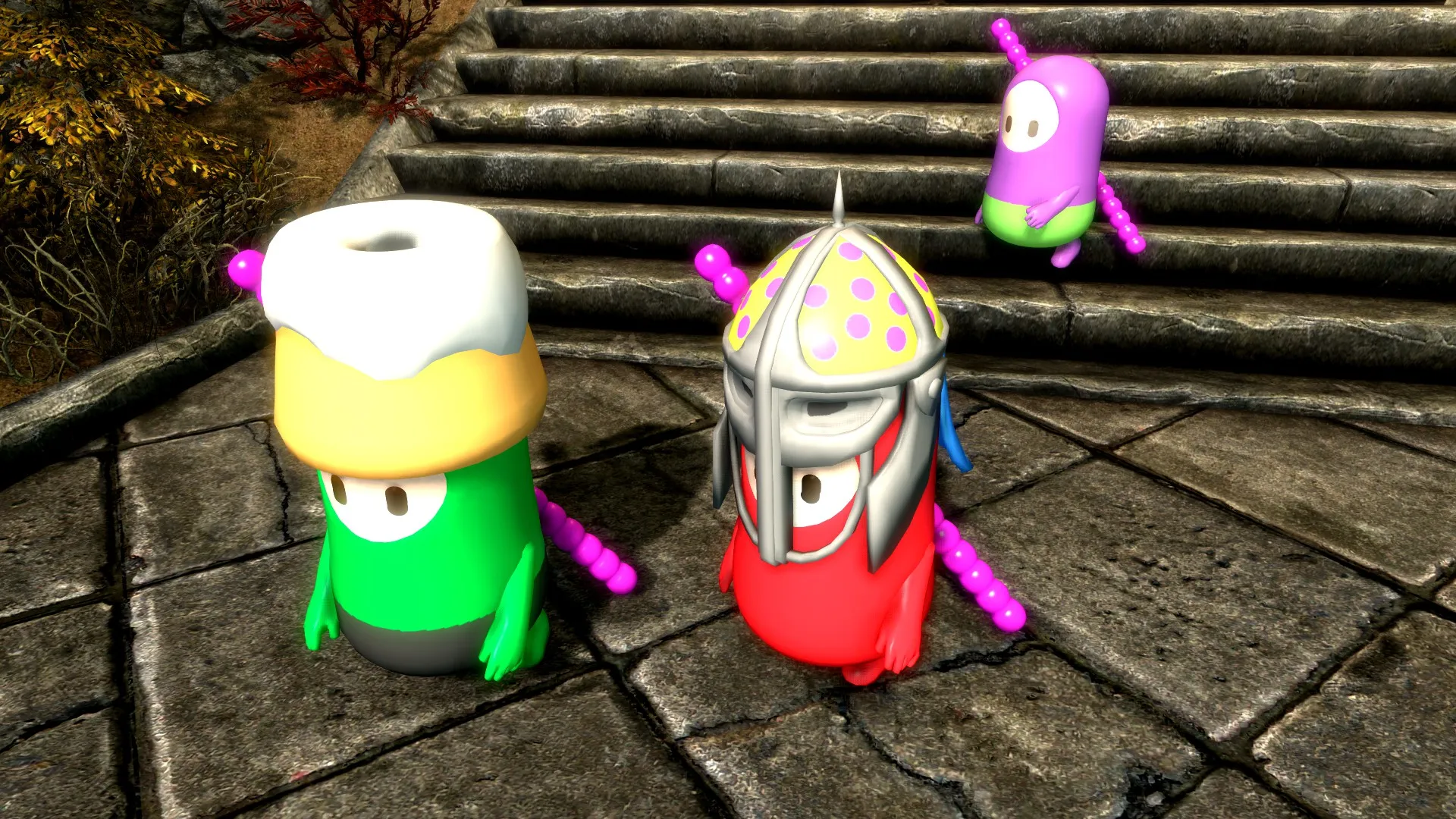 Jelly Beans Are Coming To Steal Your Sweet Rolls With This Fall Guys Skyrim Mod